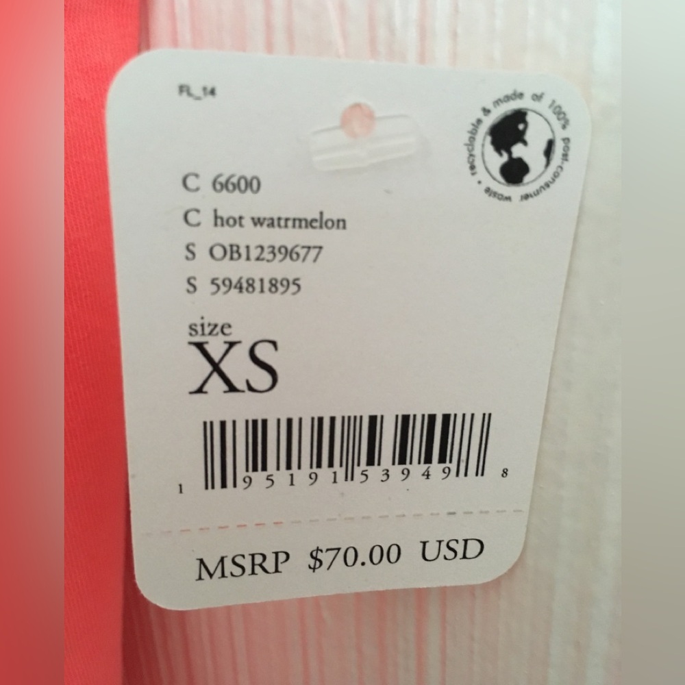 NWT $70 Free People Hot Shot Onsie Jumpsuit Hot Watermelon Yoga Fitness XS - Picture 5 of 5